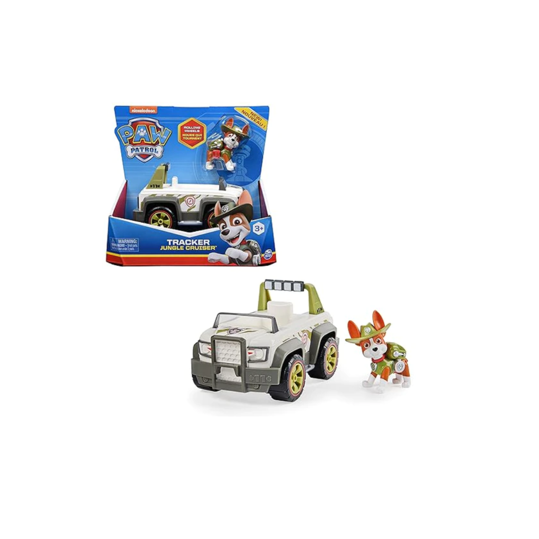 Win Magic Paw Patrol Tracker Jungle Cruiser Vehicle with Collectible Figure