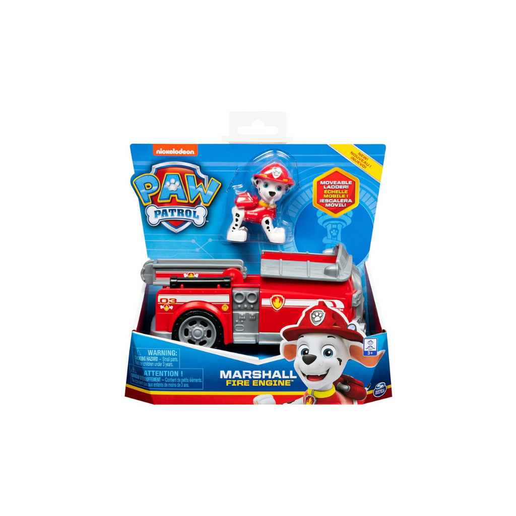 Win Magic Paw Patrol Marshall Fire Engine Vehicle with Collectible Figure