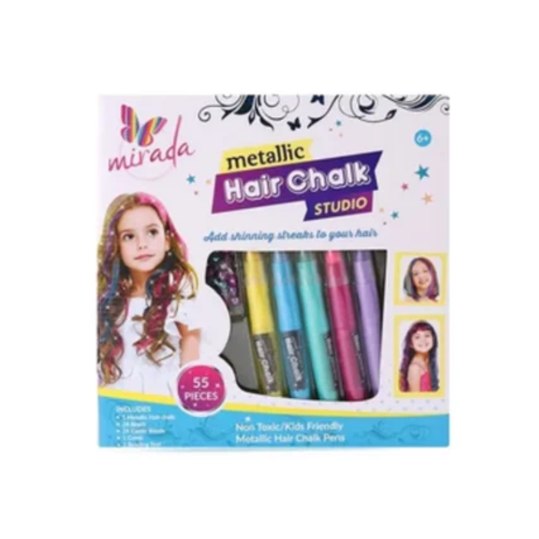 Mirada Metallic Hair Chalk Studio Kit Color & Print