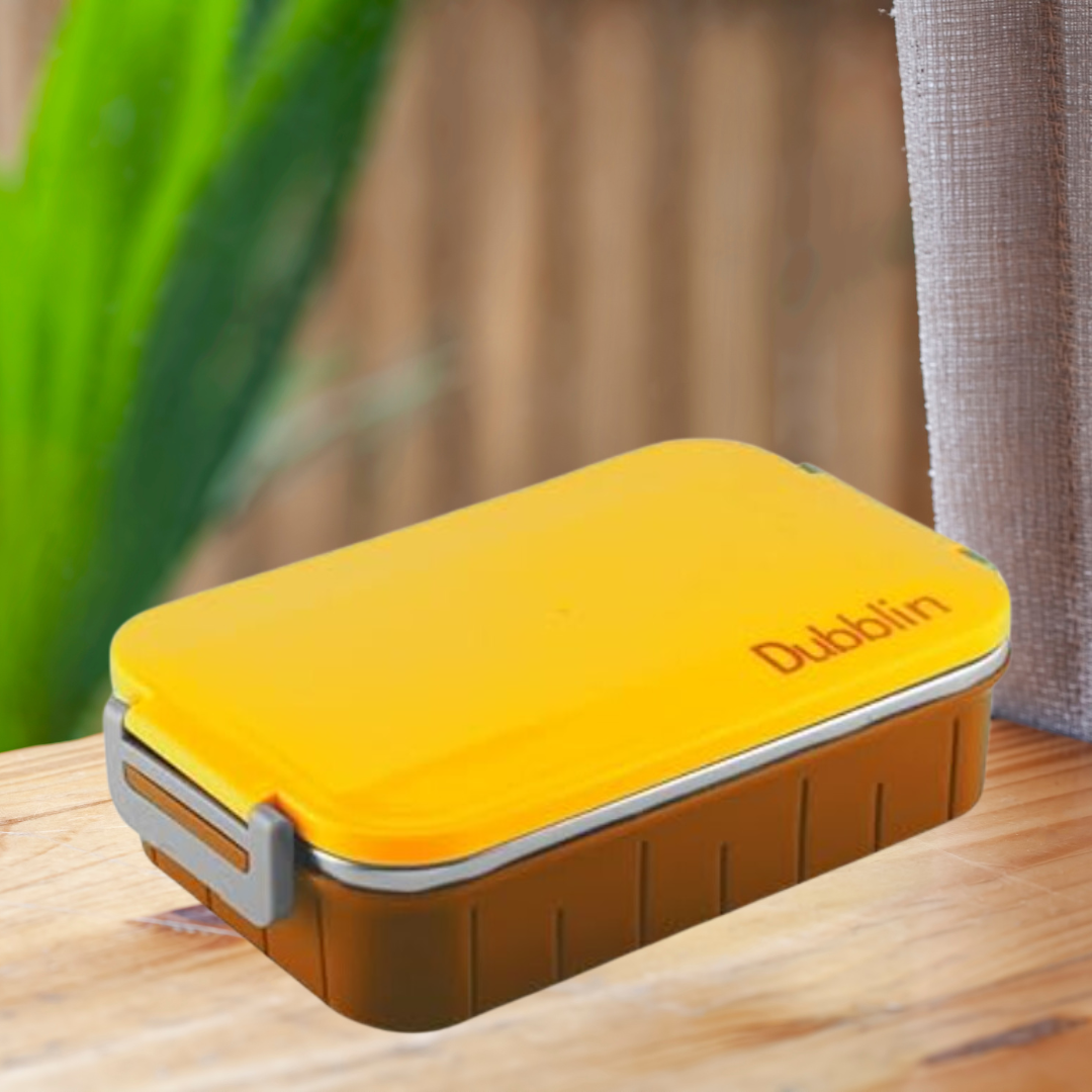 Dubblin Feast Lunch Box-Yellow