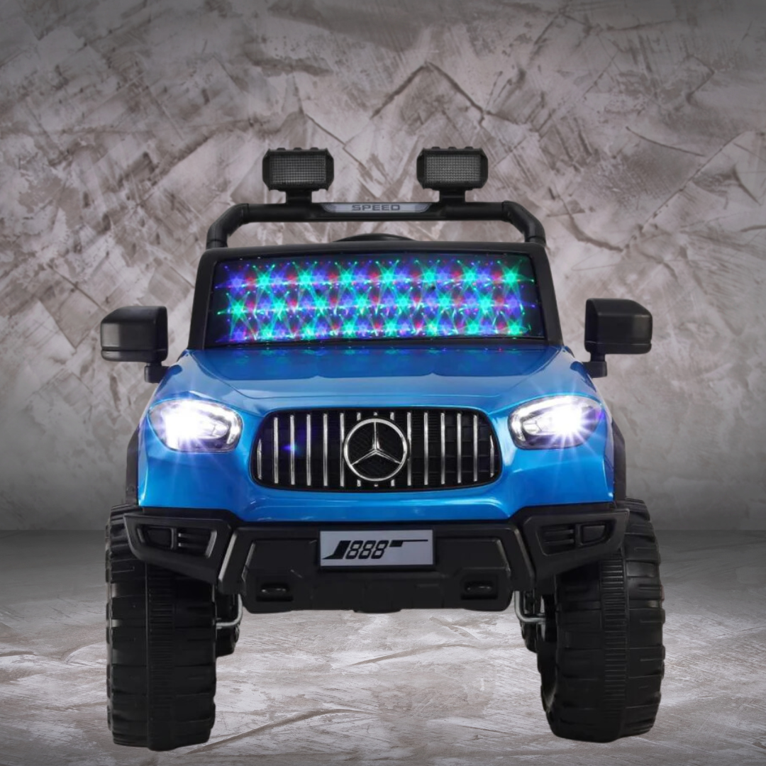 Rainbow Toys Mercedes 12V Electric Ride On Car For Kids with Remote Control Car Battery Operated Ride On  (Blue)