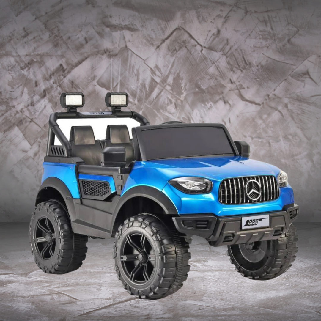 Rainbow Toys Mercedes 12V Electric Ride On Car For Kids with Remote Control Car Battery Operated Ride On  (Blue)