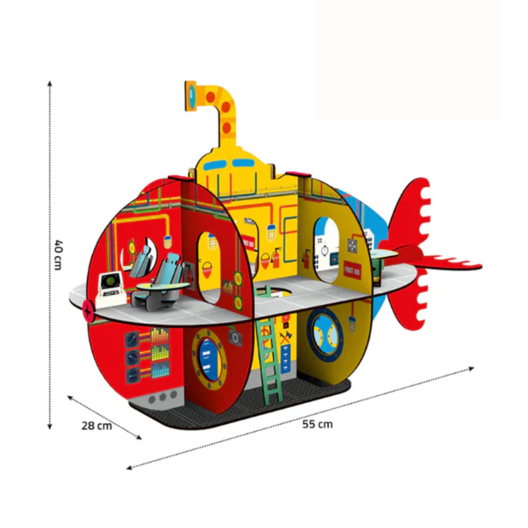 Webby DIY Submarine Wooden Playset Doll House