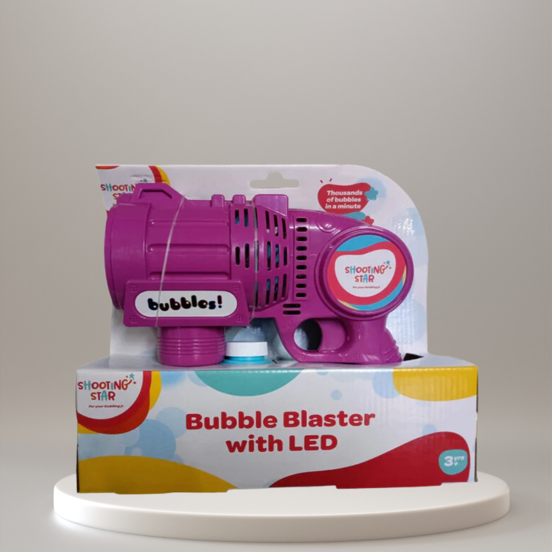 Shooting Star Bubble Blaster Gun With LED