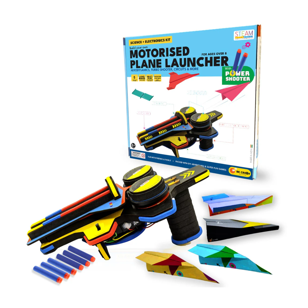 Be Cre8v Plane Launcher with Power Shooter