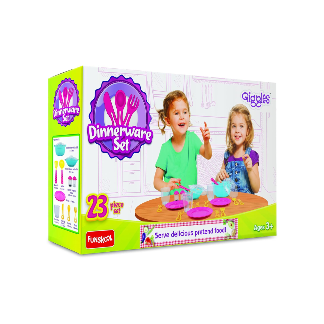 Funskool Giggles Dinnerware Set Multi Color