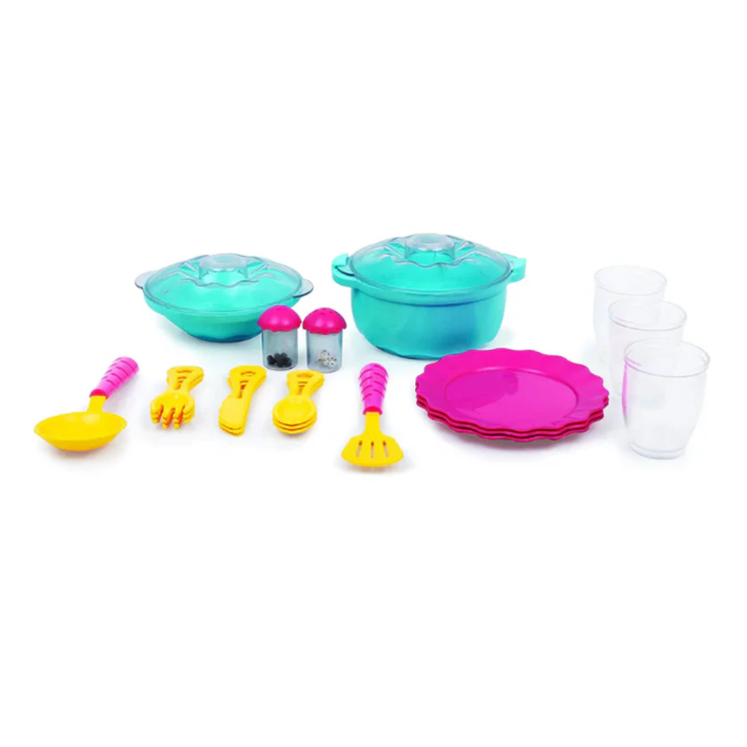 Funskool Giggles Dinnerware Set Multi Color