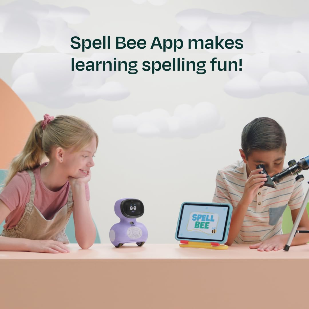 Miko Mini: AI Robot For Kids, Interactive Bot Equipped With Coding, Stories & Games, Purple