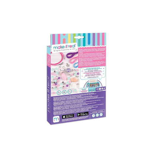 Make It Real Positive Gems Jewelry Create Charm Bracelets, Pendants, Bacelet 49 Assorted Beads