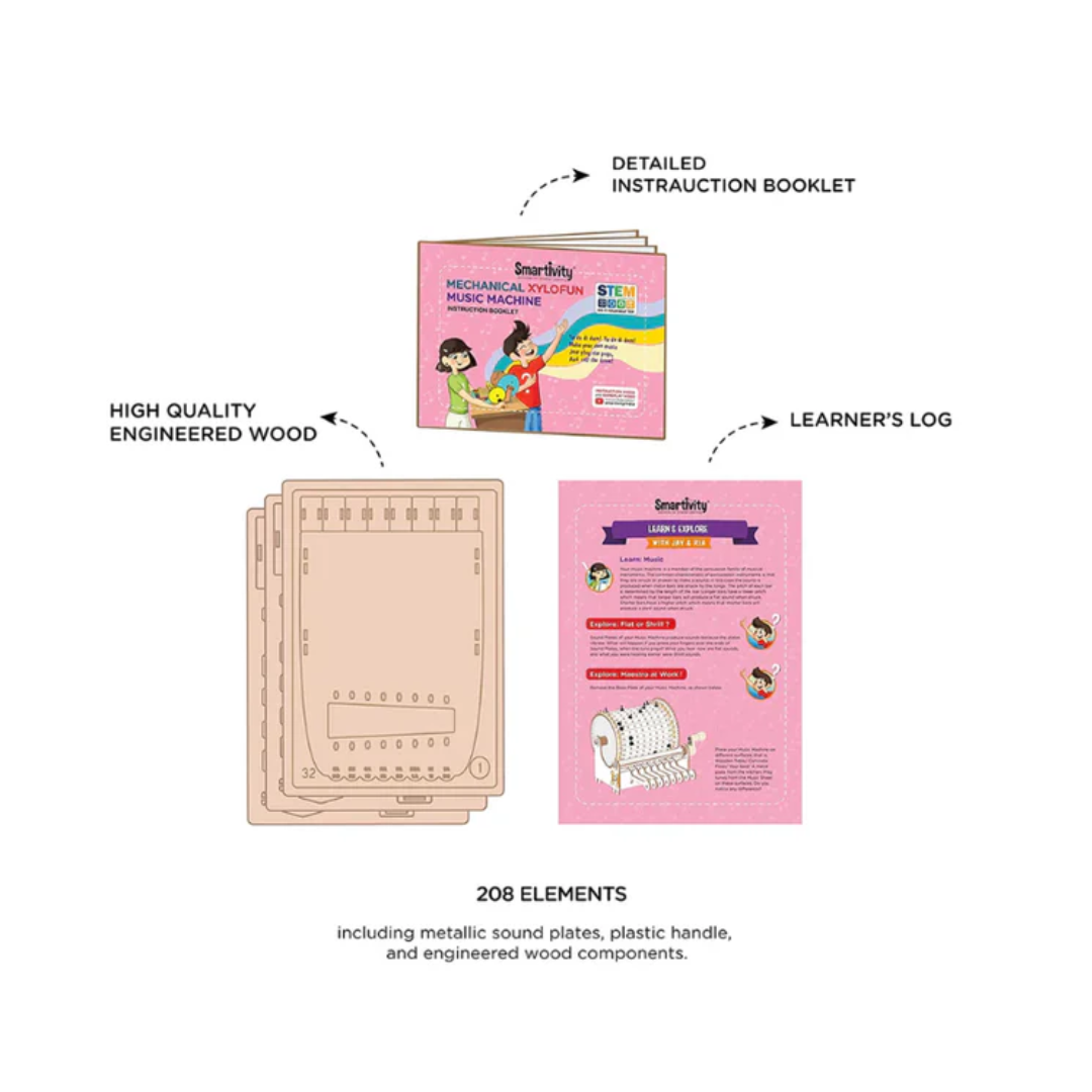Smartivity Mechanical Xylofun Music Machine Stem Steam Educational Diy