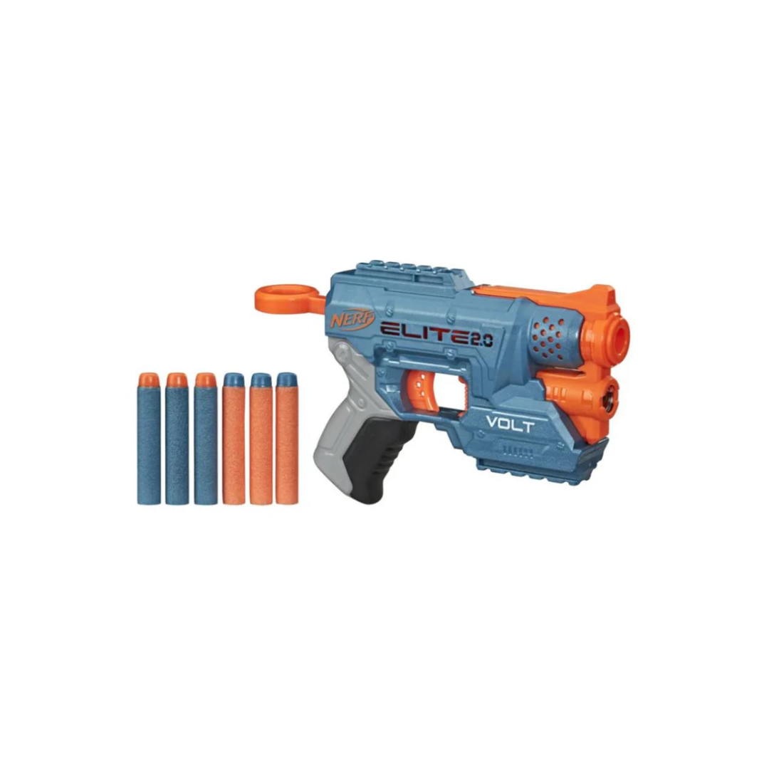 Hasbro Nerf Elite 2.0 Volt Sd-1 Blaster, 6 Darts, Light Beam Targeting, 2 Tactical Rails to Customize for Battle Guns