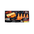 Hasbro Nerf Fang QS-4 Targeting Set 13-Piece Alpha Strike Set Includes Toy Blaster, 4 Half-Targets, and 8 Official Elite Foam Darts (Multicolour)