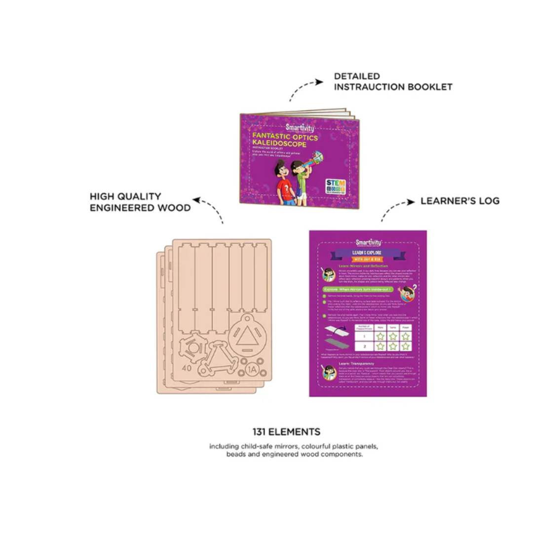 Smartivity Fantastic Optics Kaleidoscope Stem Steam Educational Diy Building