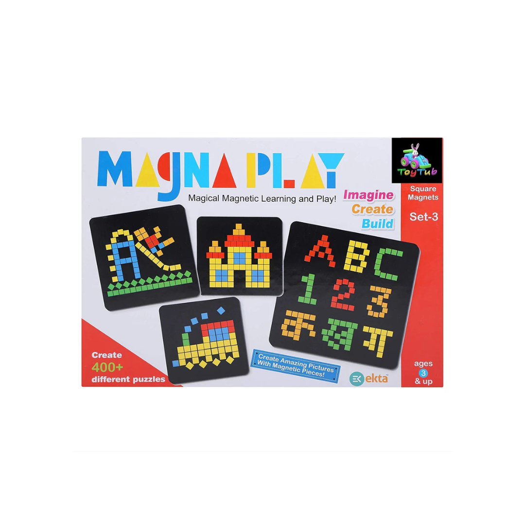 Ekta Magna Play Set 3 - Magical Magnetic Learning And Play (Imagine, Create