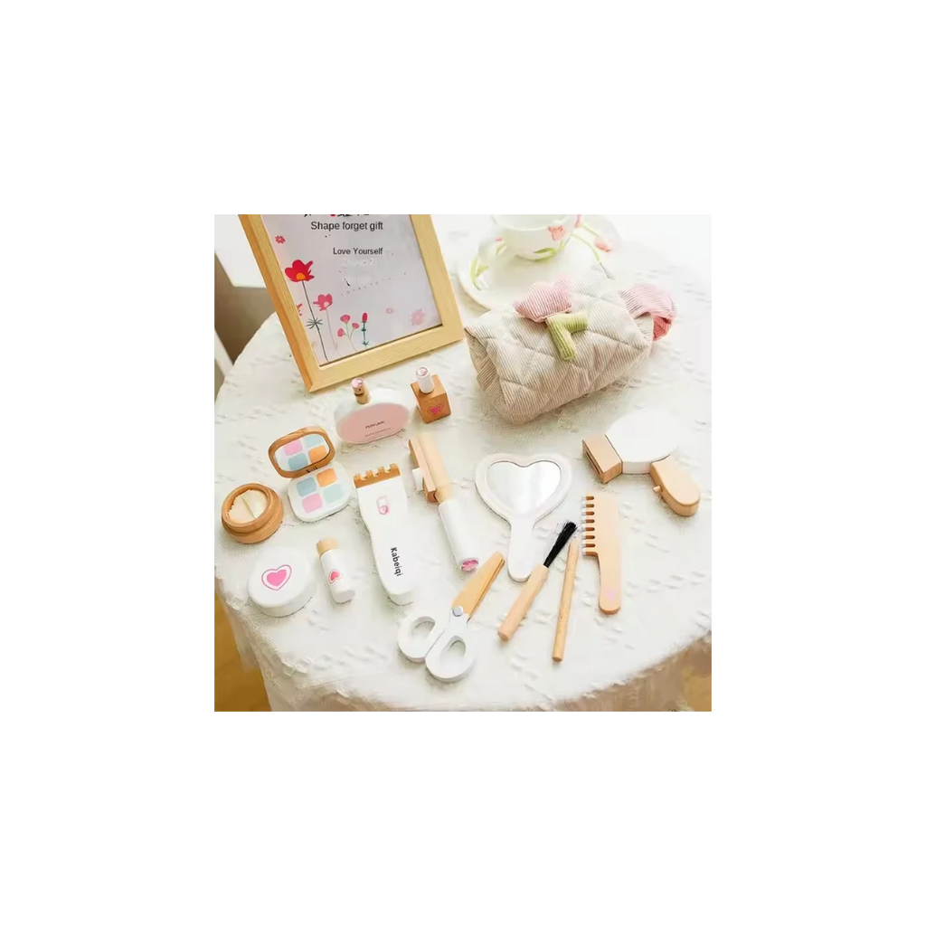 Royal Danish Wooden Dressing Table Cosmetics Set Jewelry Box