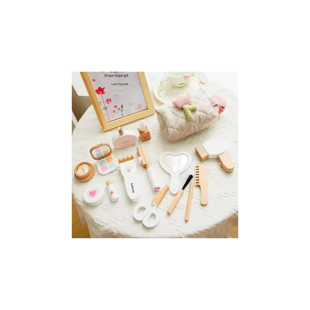 Royal Danish Wooden Dressing Table Cosmetics Set Jewelry Box