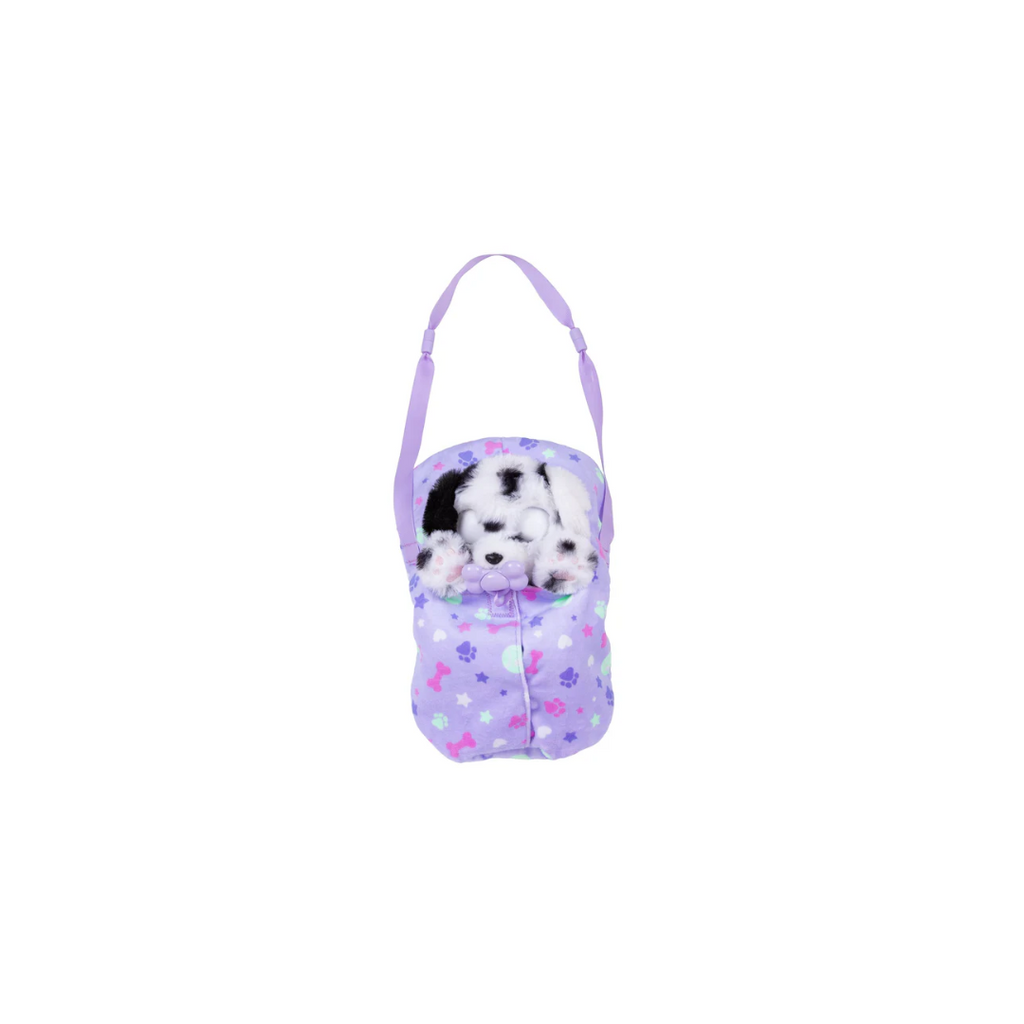Winmagic Baby Paws Dalmatian with Cute Swaddle Bag|Scan QR Code for More Interactive Roleplay