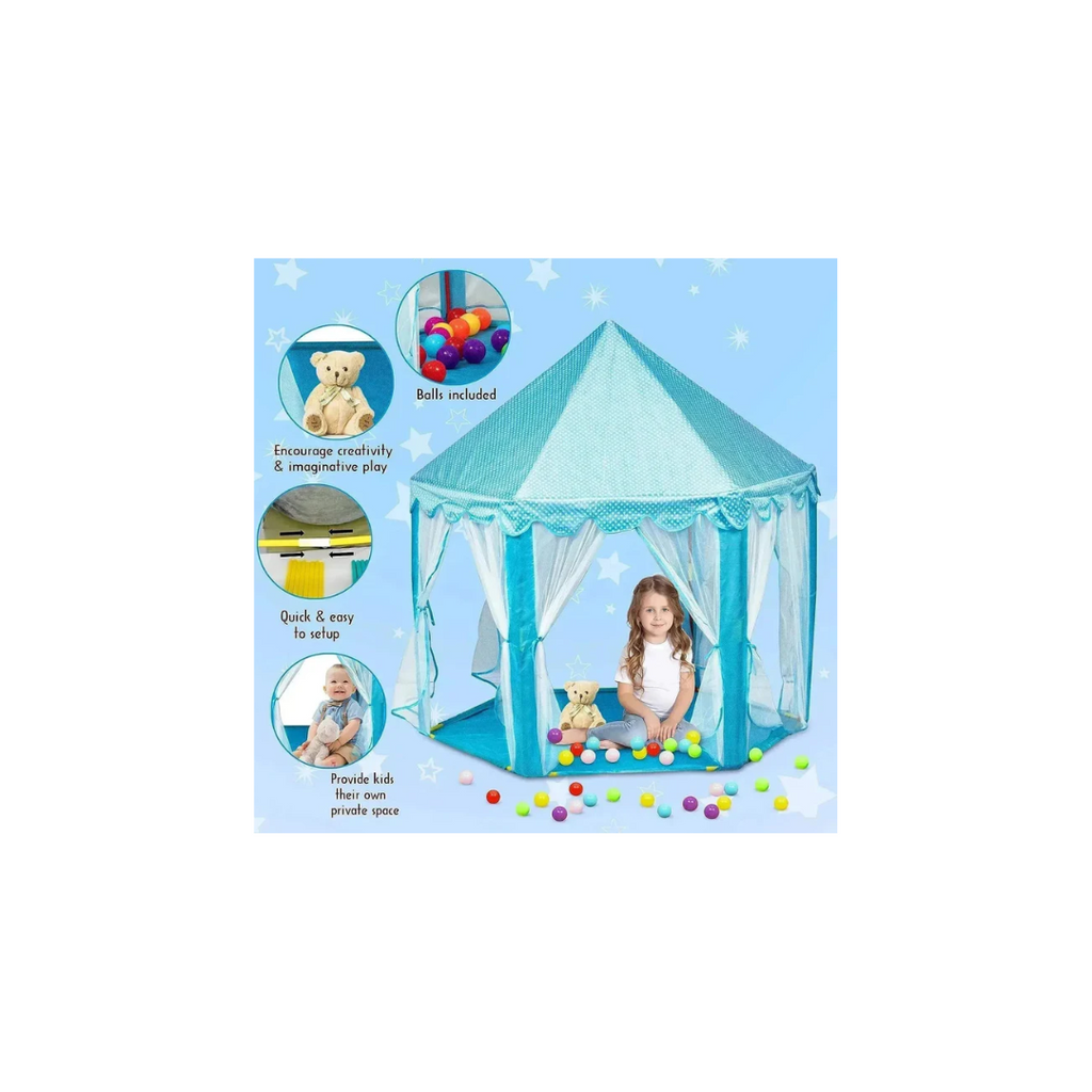 Itoys Dream Castle Play Tent Blue