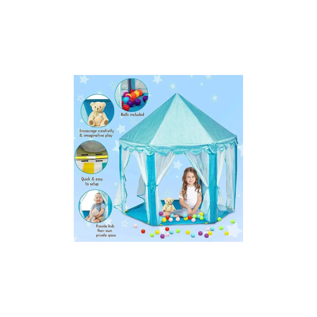 Itoys Dream Castle Play Tent Blue