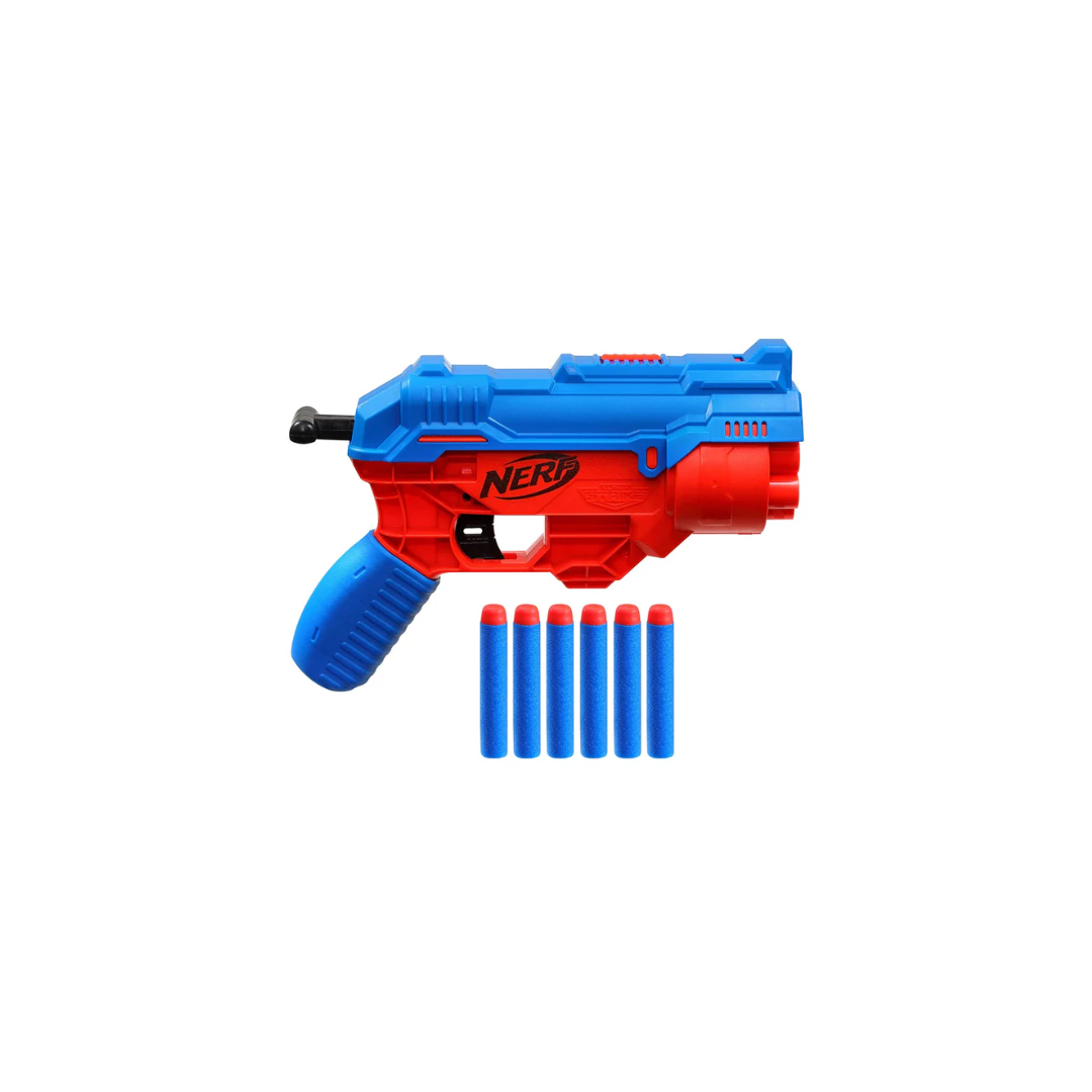 Hasbro Nerf Alpha Strike Boa RC-6 Blaster with 6-Dart Rotating Drum,Fire 6 Darts