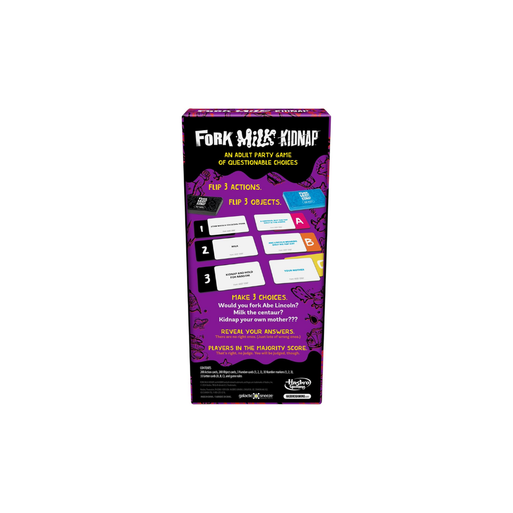 Hasbro Fork Milk Kidnap Game for Adults Only | an Adult Party Game