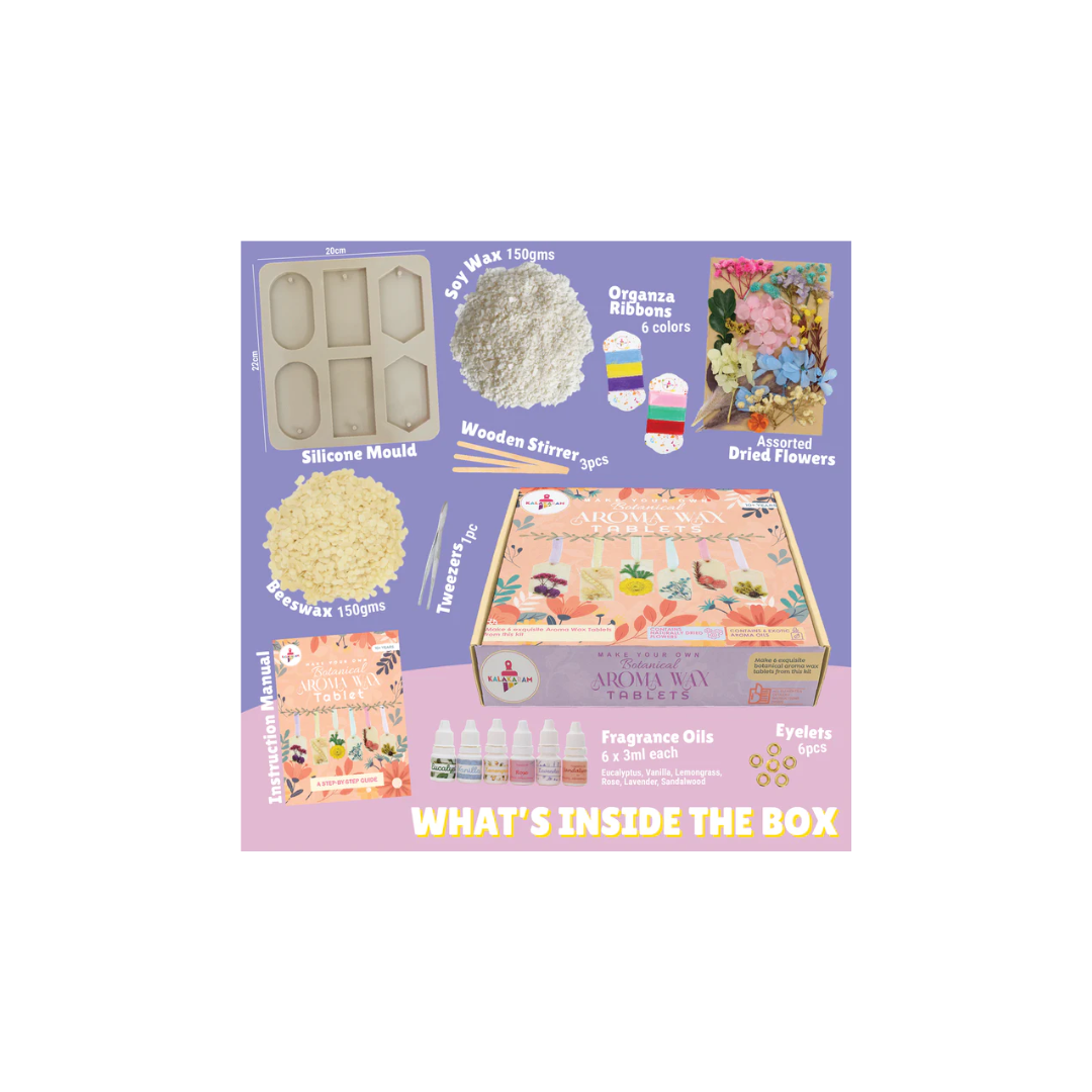 Kalakaram Botanical Aroma Wax Tablet Kit