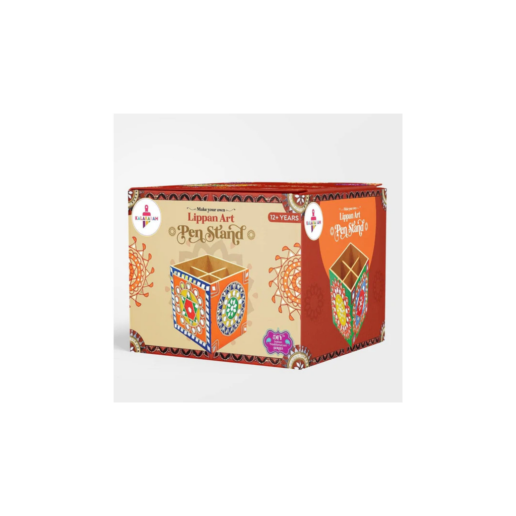 Kalakaram Make Your Own Lippan Art Pen Stand DIY Kit