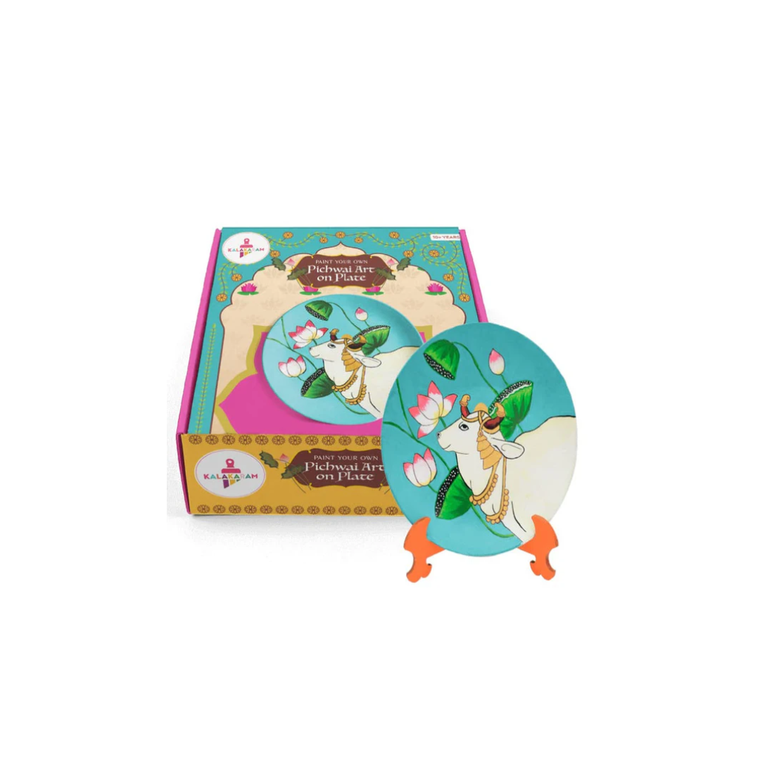 Kalakaram Pichwai Art on a Plate DIY Kit