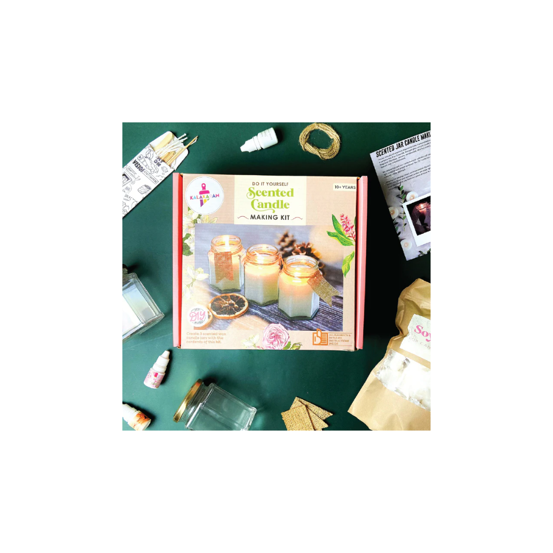 Kalakaram Scented Jar Candle Making Kit