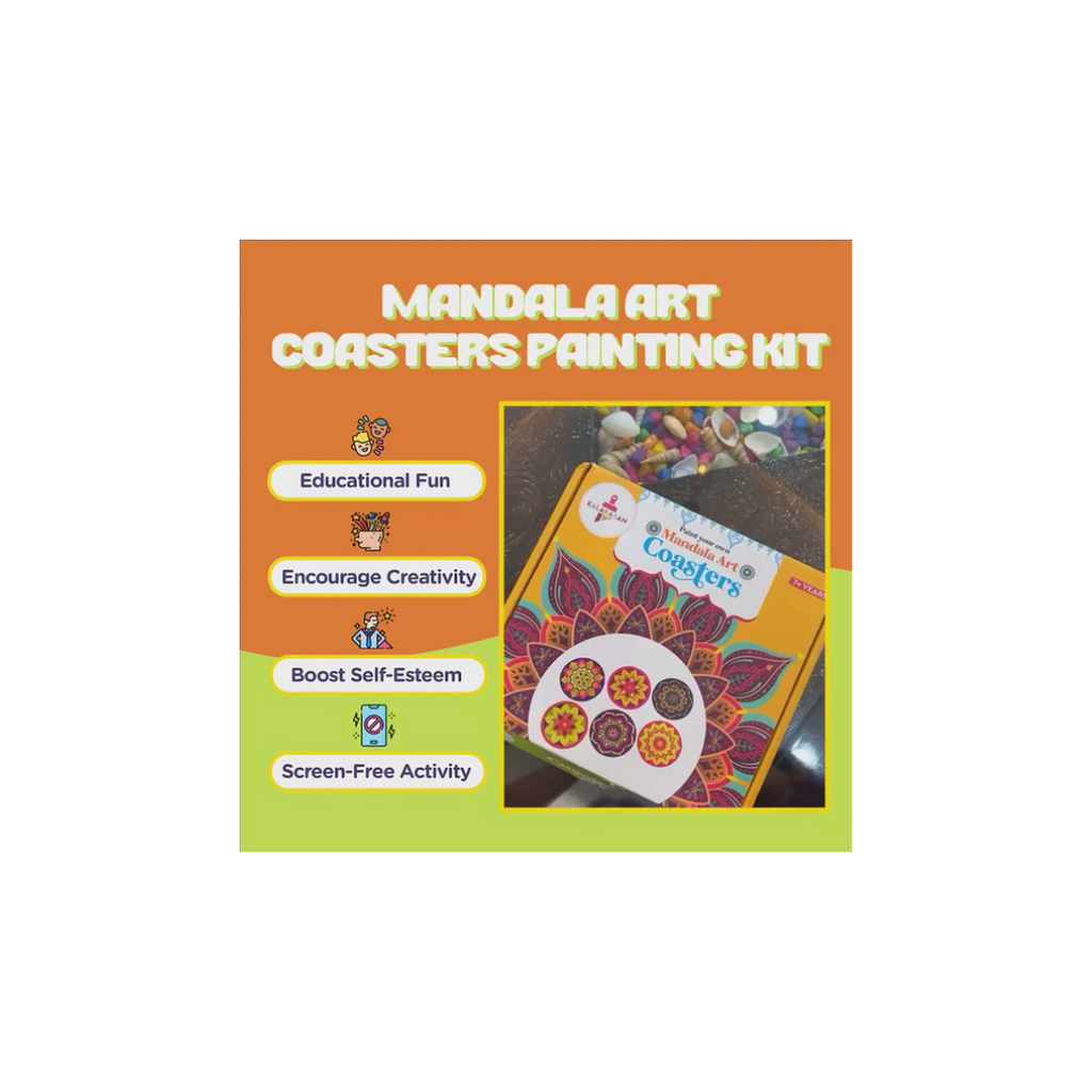 Kalakaram Mandala Art Coasters Painting Kit