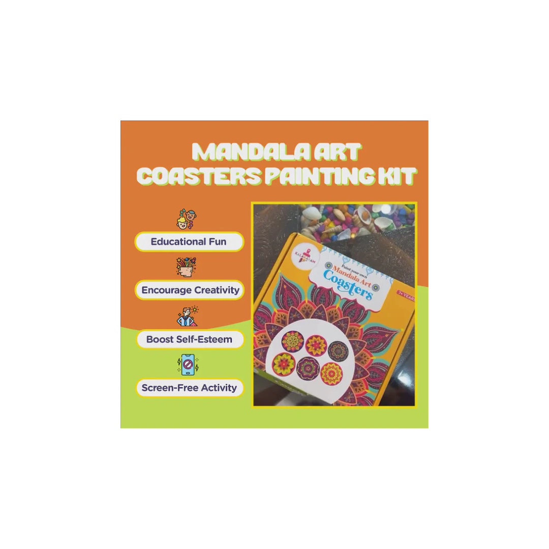 Kalakaram Mandala Art Coasters Painting Kit
