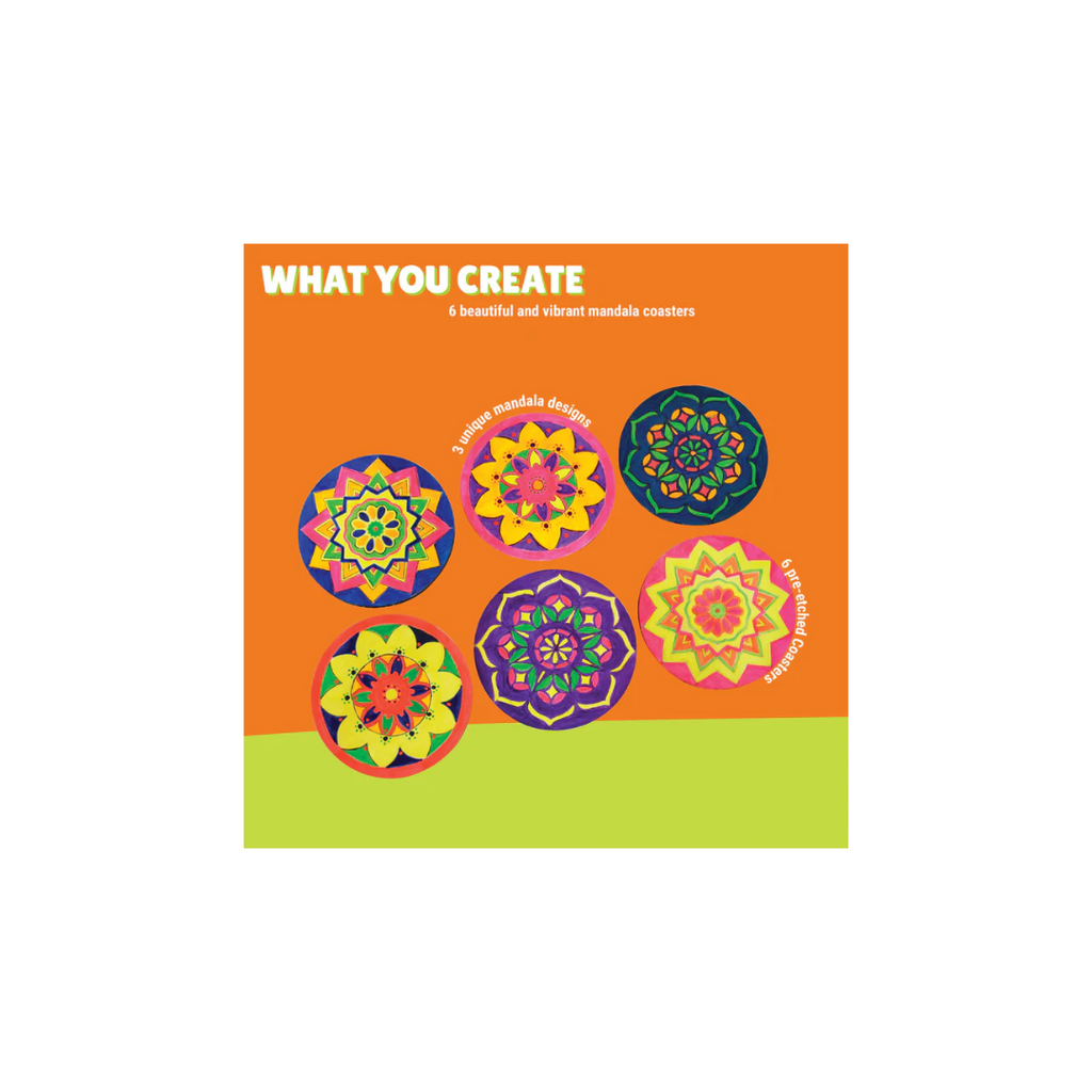 Kalakaram Mandala Art Coasters Painting Kit
