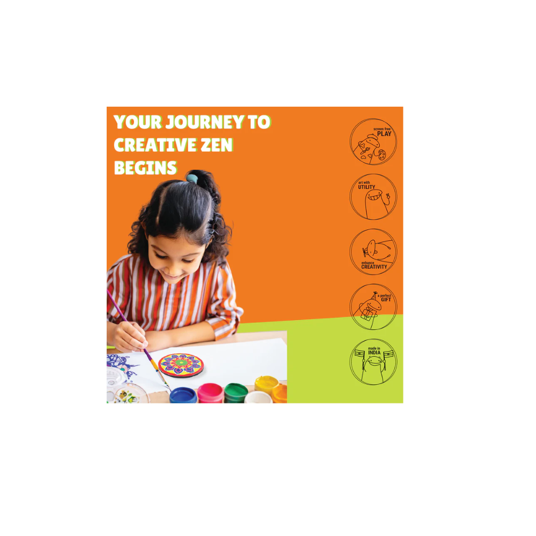 Kalakaram Mandala Art Coasters Painting Kit