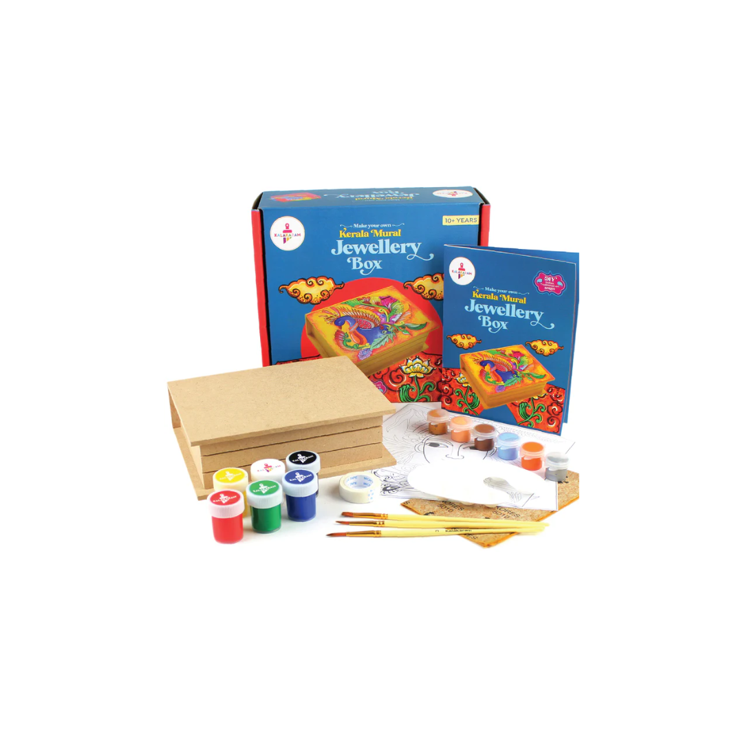 Kalakaram Kerala Mural Jewellery Box Painting Kit