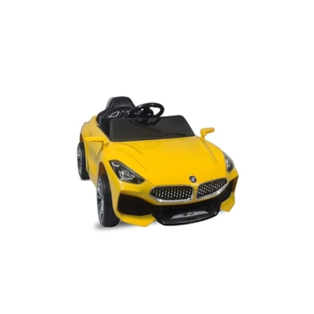 Rainbow Toys Battery Oprated Z4 Rechargeable Battery Operated Ride on Car for Kids with Remote Control, Yellow