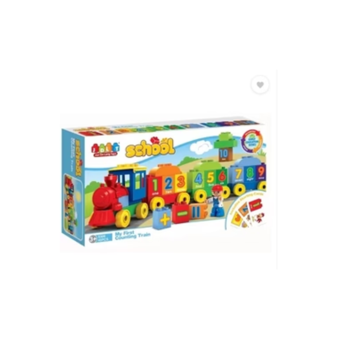 JDLT My First Counting Train Building Blocks-45 Pieces  (Multicolor)