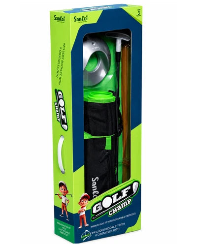 Santoi Golf Champ Complete Kids Golf Set with 2 Clubs, Balls, Flag & Carry Bag