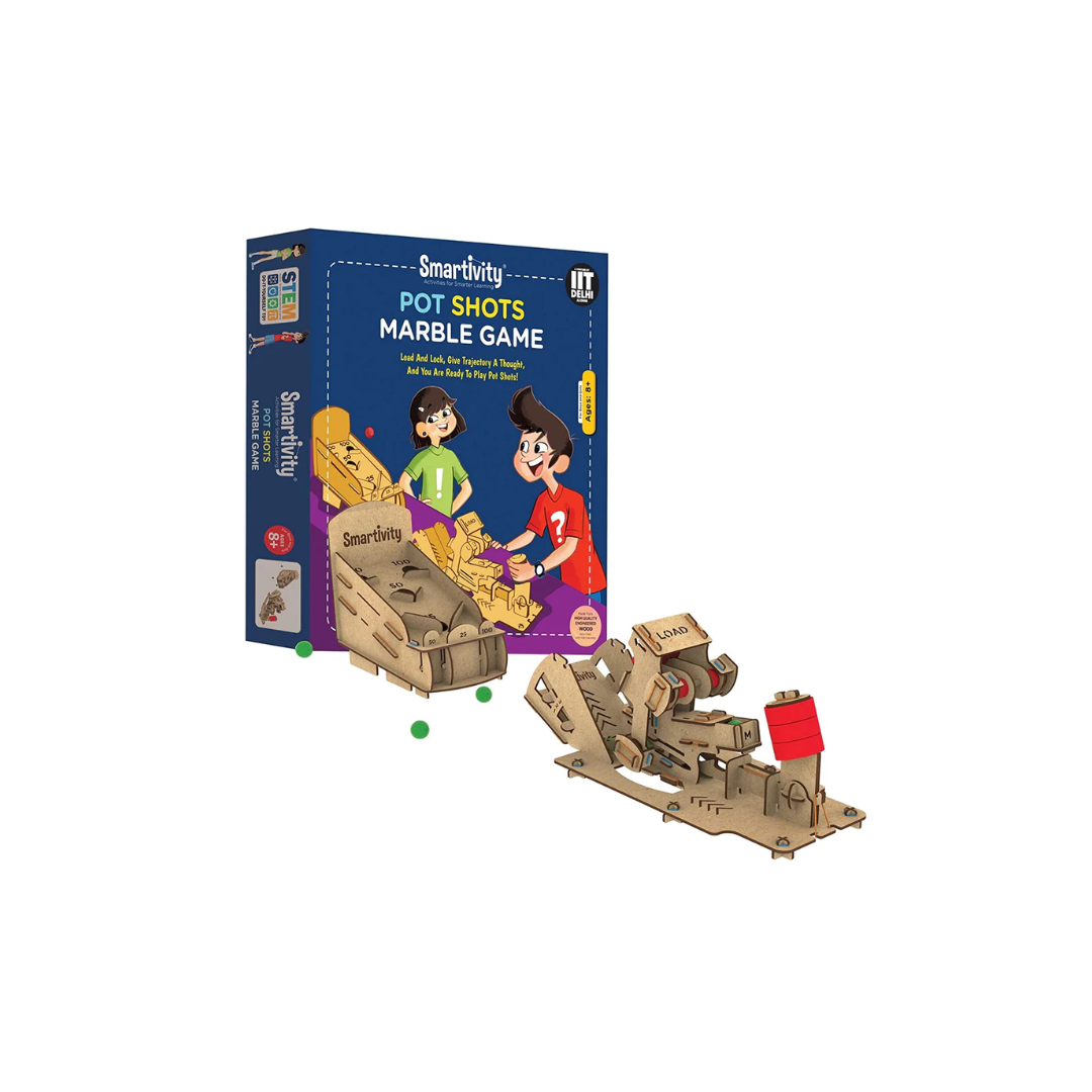 Smartivity Pot Shot Marble Game Stem Steam Educational Diy Building Construc