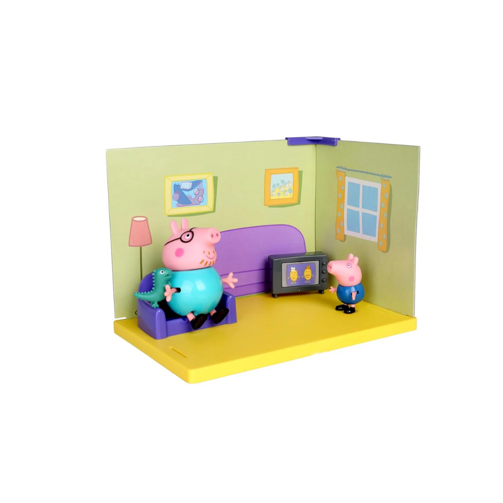 Hasbro Peppa Pig Living Room Scene Pack with Figures