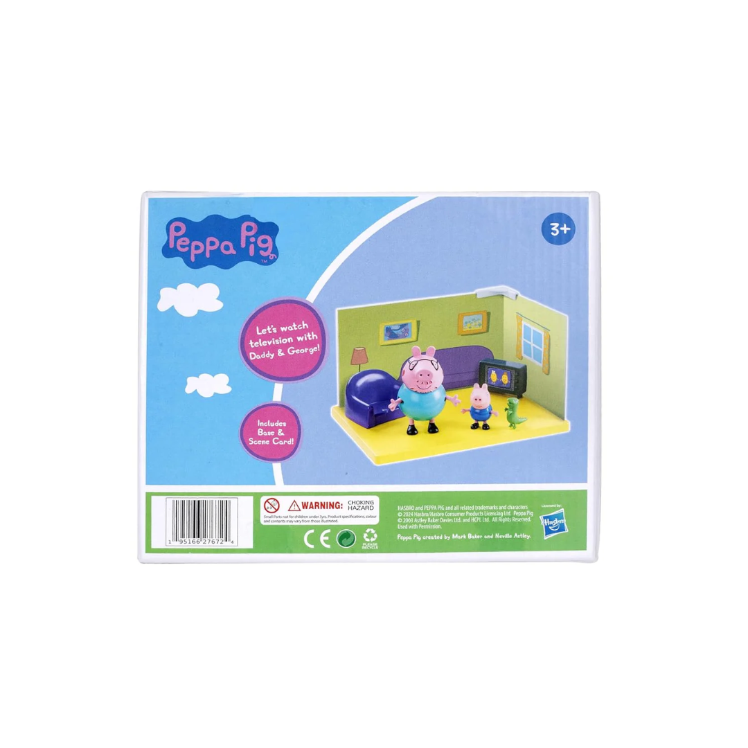 Hasbro Peppa Pig Living Room Scene Pack with Figures