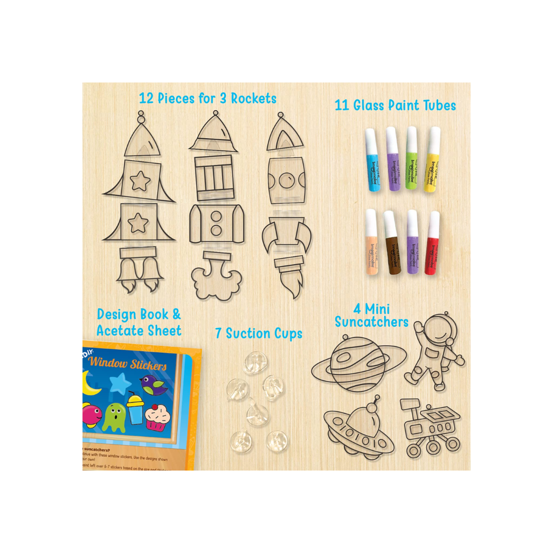 Imagimake Window Art Puzzle  Rocket