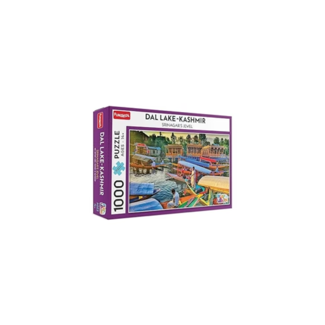 Funskool Dal Lake Kashmir Jigsaw Puzzle Game for Kids, 1000 Pieces