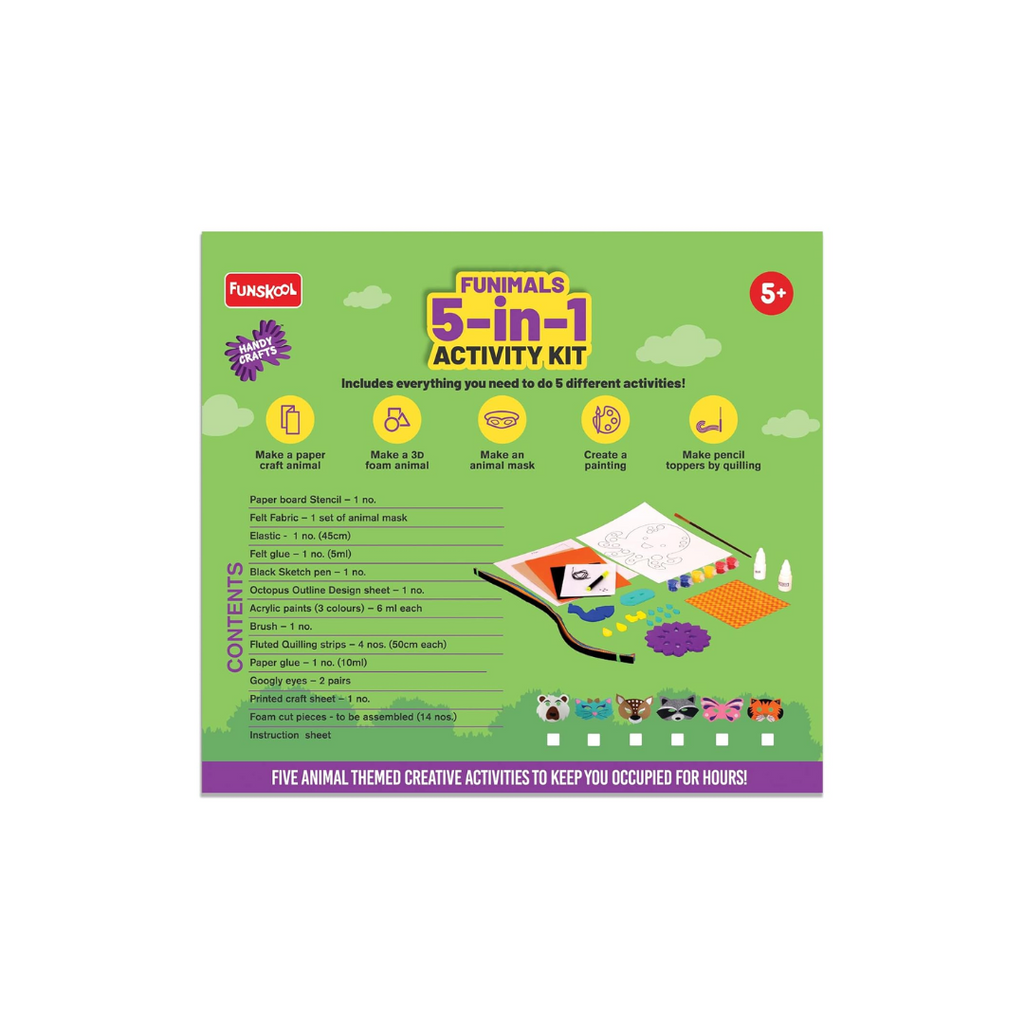 Funskool Funimals Handy Craft 5 In 1 Activity Kit