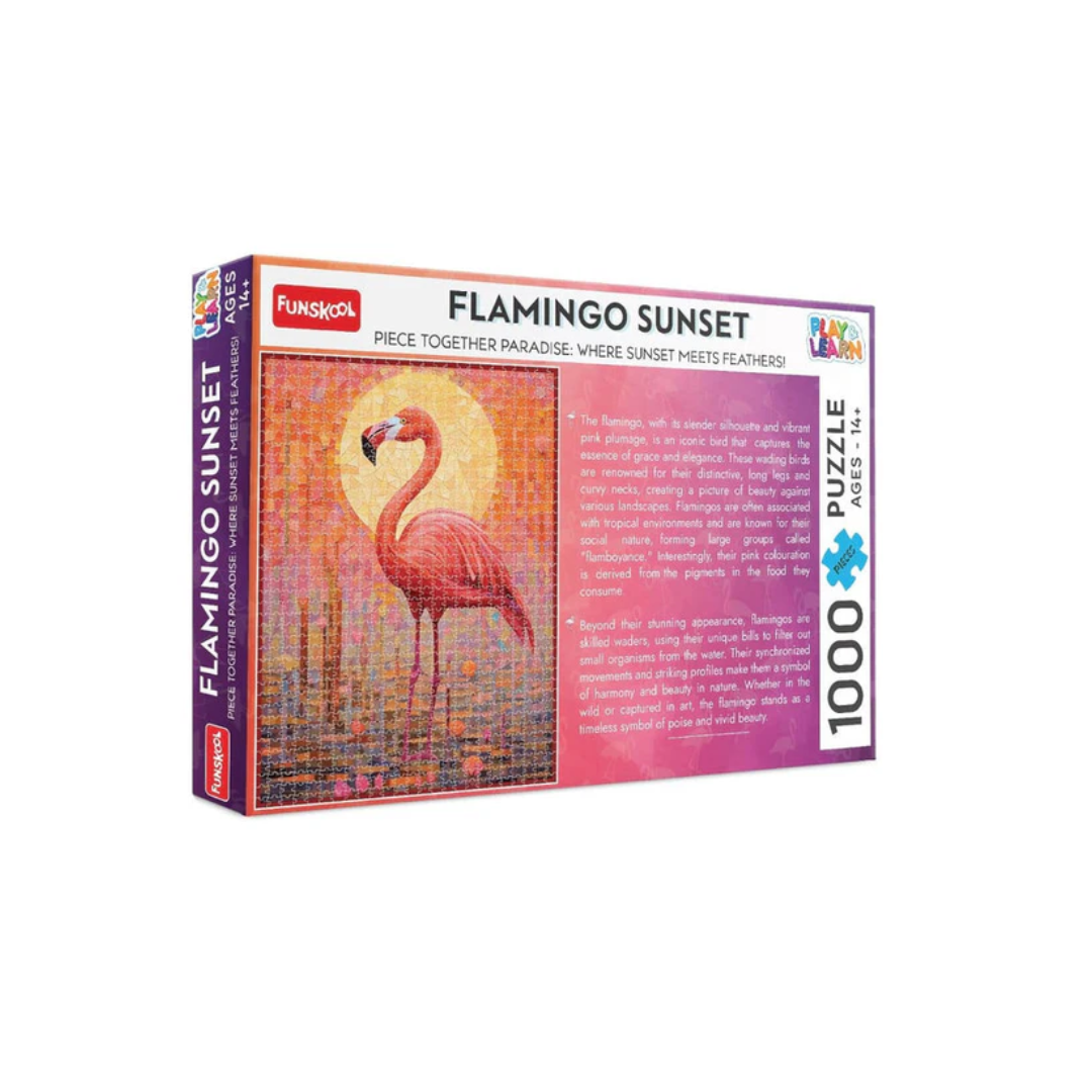 Funskool Flamingo Sunset Jigsaw Puzzle 1000 Pieces