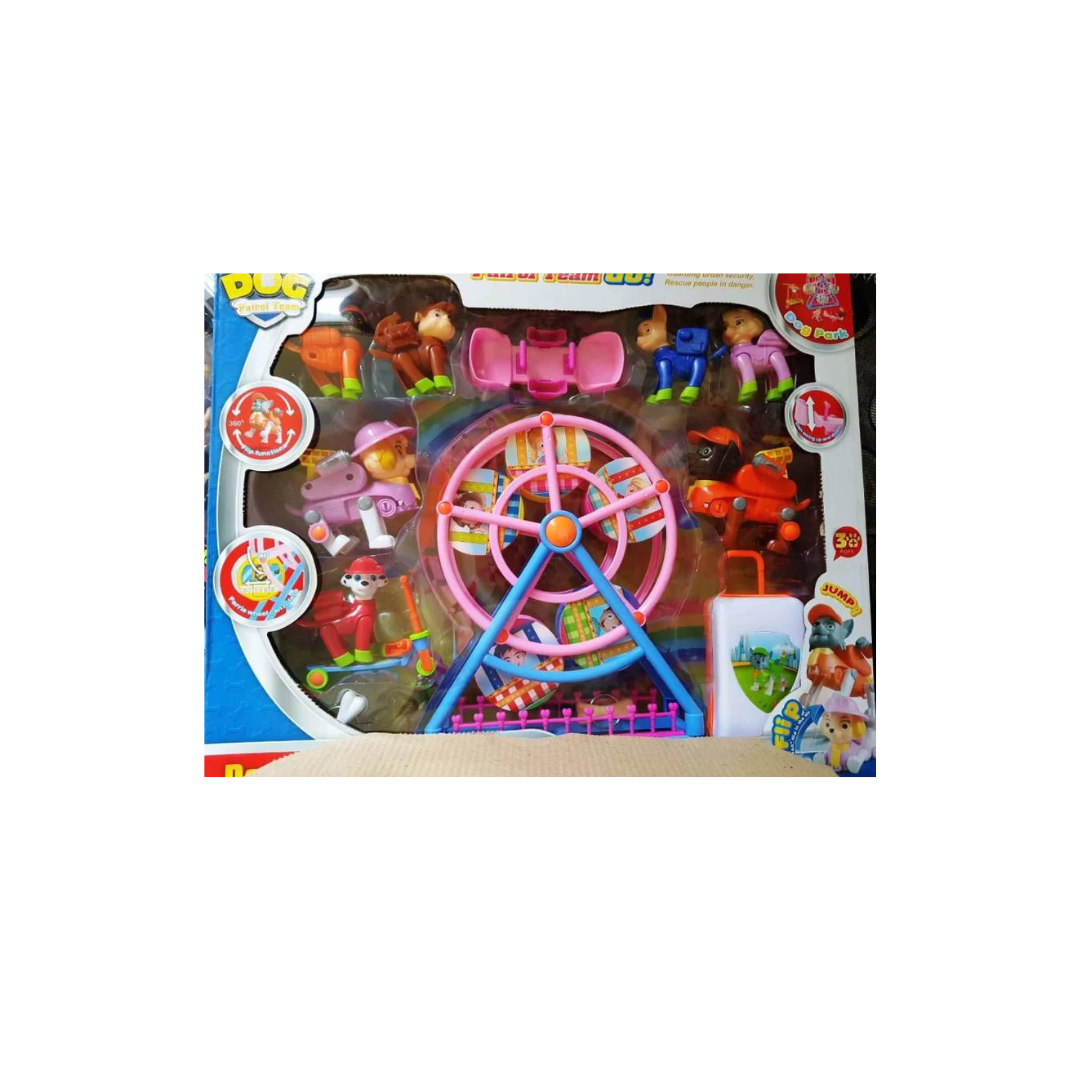 Rainbow Toys Rescue Dog Petrol Theme Park Toy with Ferris Wheel | Adventure Rescue Dogs Team