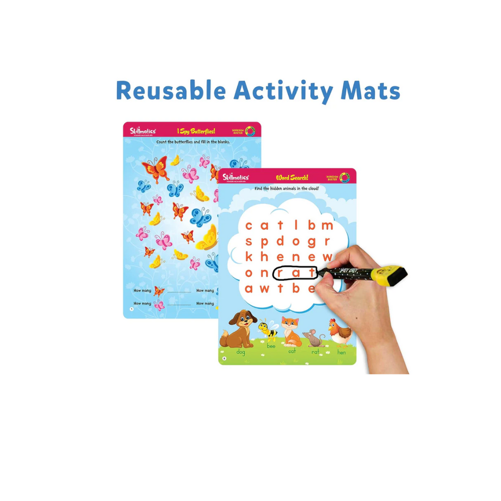 Skillmatics Boredom Buster Reusable Activity Mats