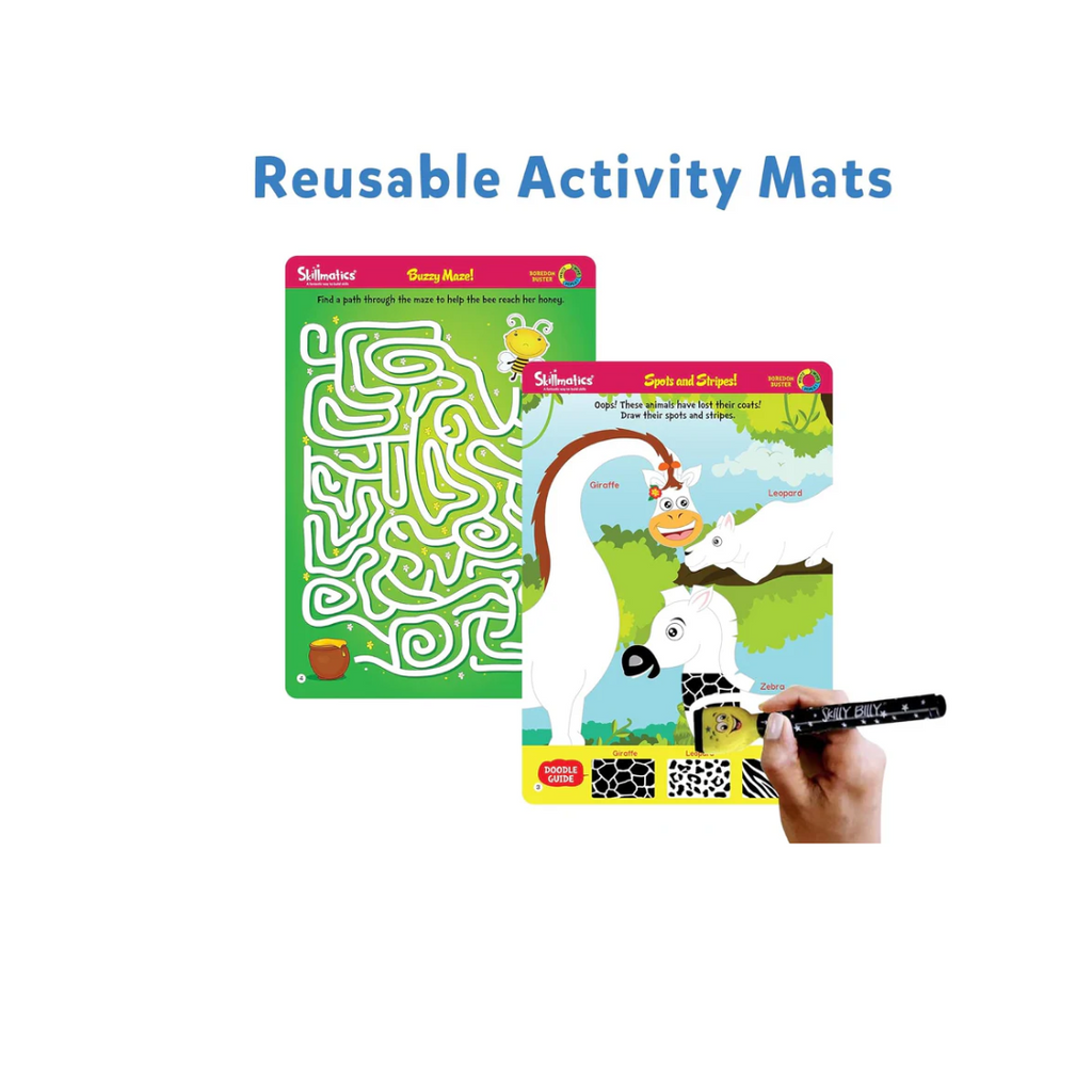 Skillmatics Boredom Buster Reusable Activity Mats