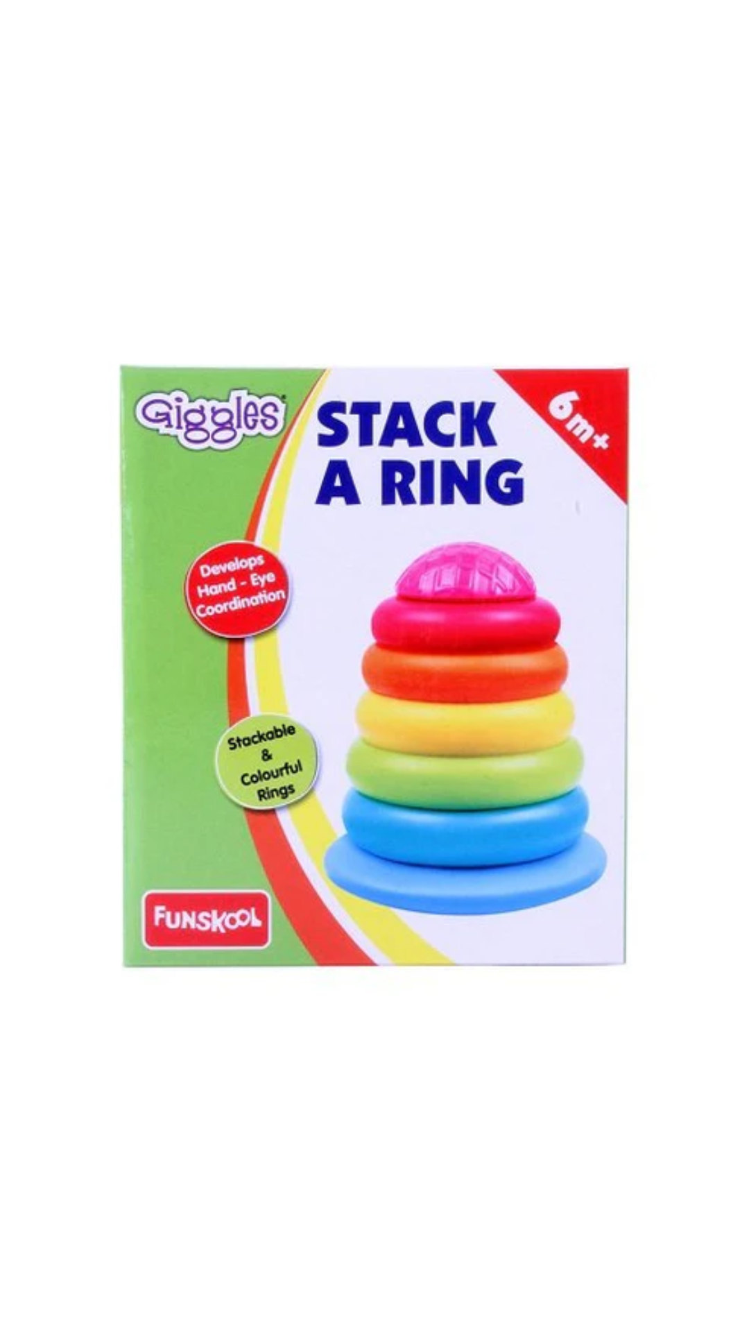 Funskool Giggles Stack A Ring, Multi Color