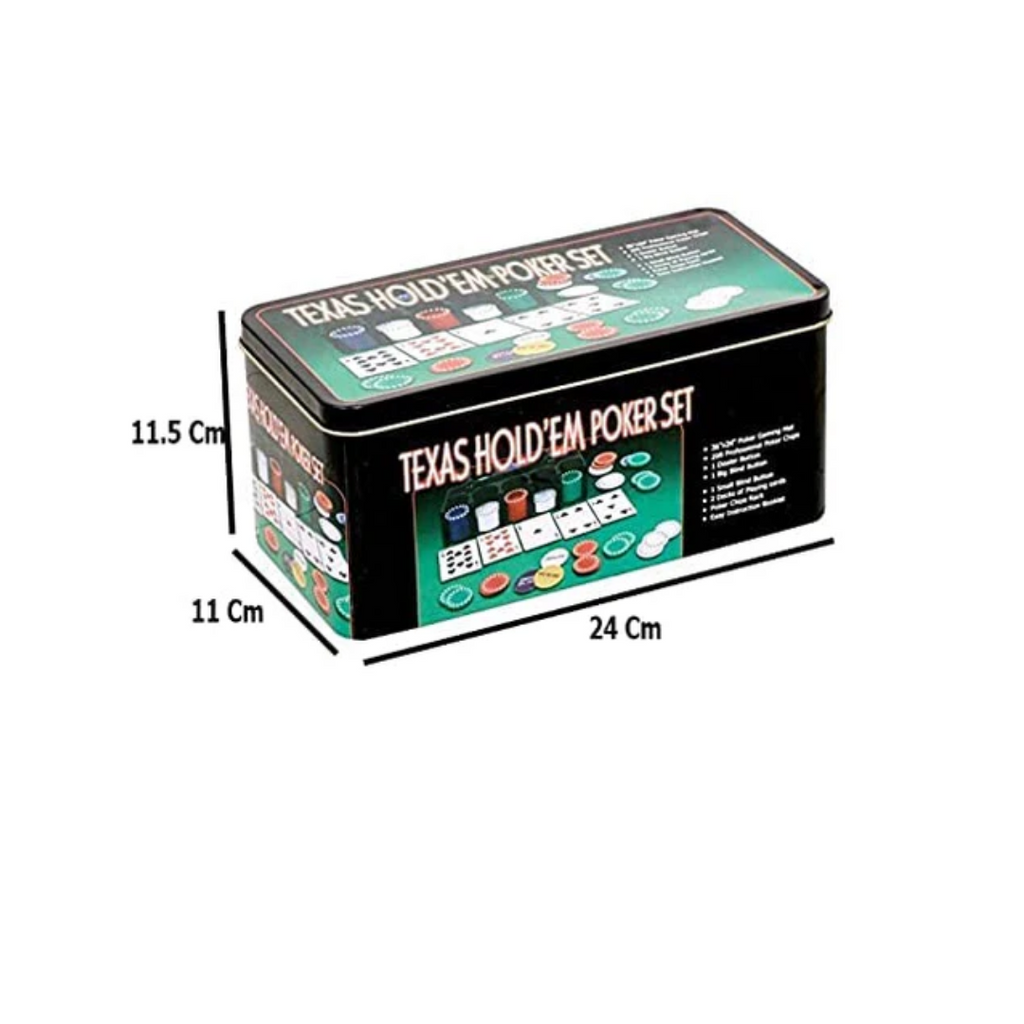 Rainbow Toys Casino Game Poker Set-200 Poker Chips-Multicolor