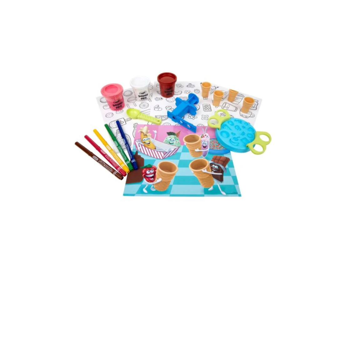 Crayola Silly Scents Ice Cream Parlor Play Dough Playset for 4+ Years